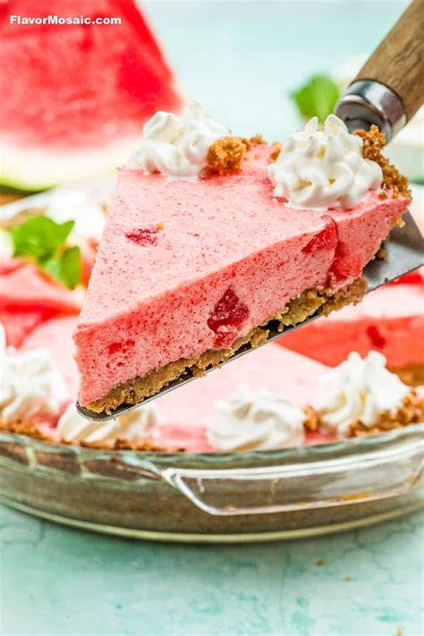 Watermelon Pie Recipe - Chefinoz