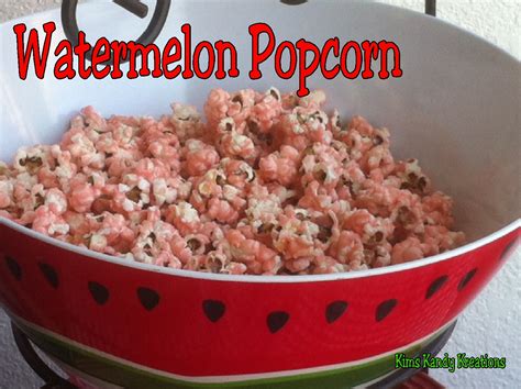 Watermelon Popcorn Recipe