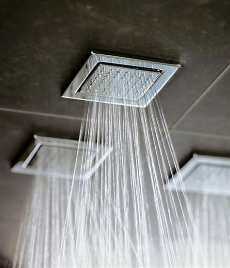 WaterTile Ambient Rain Overhead Shower Panel » Petagadget Modern shower design, Modern house