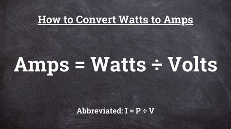 Watts To Amps Calculator