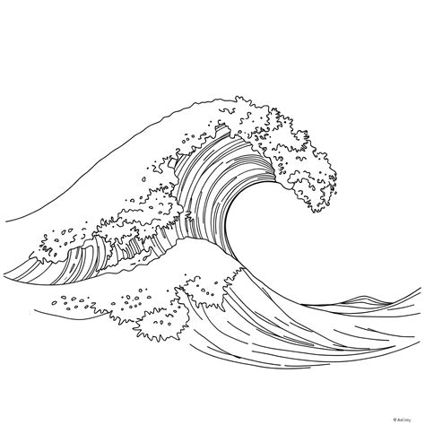 Wave Coloring Page