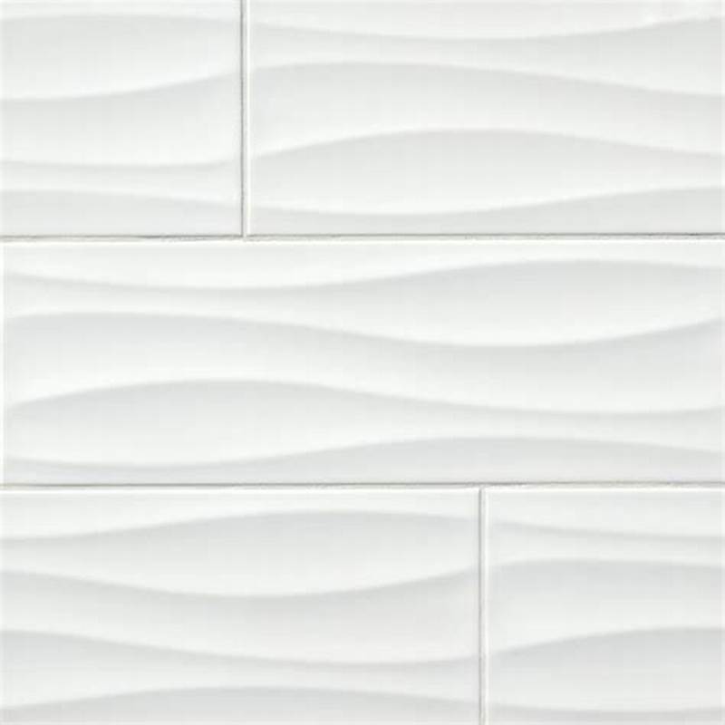 Wave Pattern Ceramic Tile