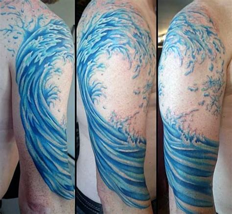 Wave Tattoos for Men Ideas and Inspiration for Guys