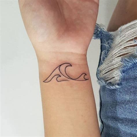 Wave Tattoo Wrist