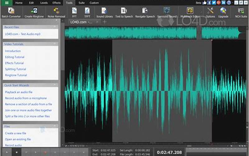 Wavepad Audio Editor (Pc And Mac)