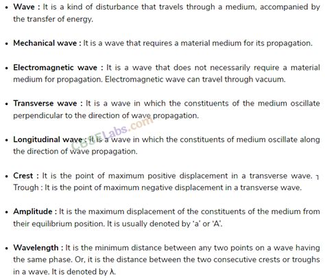 Waves Class 11 Notes CBSE Physics Chapter 15 [PDF]
