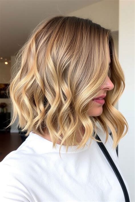 Wavy & Textured Long Bob