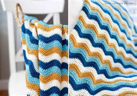 Wavy Crochet Blanket