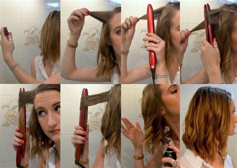Wavy Hair Using Straightening Iron