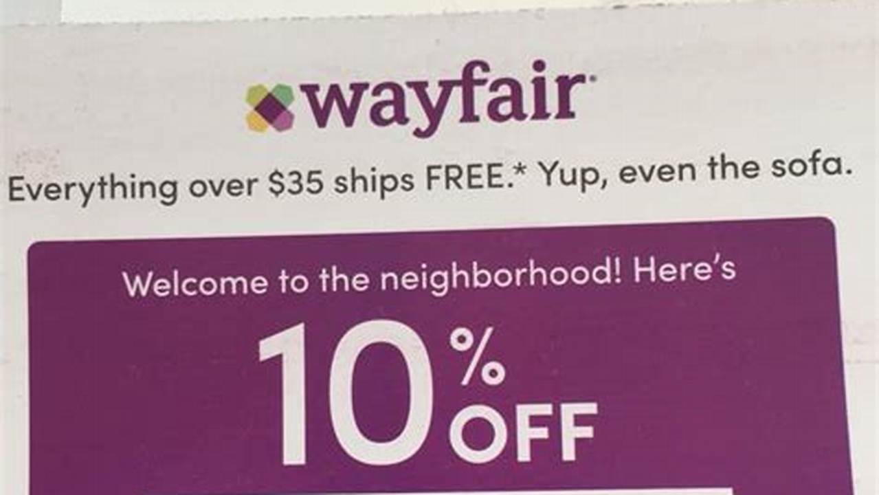 Wayfair Promo Code 2024 December