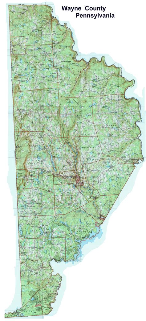Wayne County Pennsylvania Township Maps