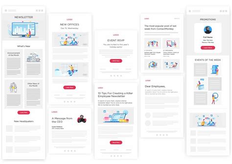 Newsletter template design ideas & examples for your inspiration. 