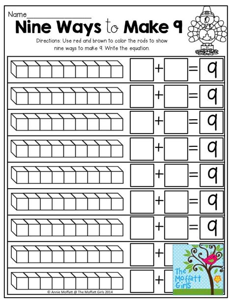 Ways To Make 9 Worksheet