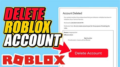 Ways of Deleting a Roblox Account 2021
