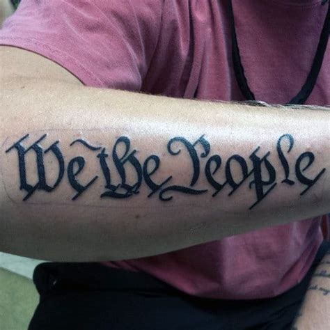 We The People Tattoo Forearm Best Tattoo Ideas