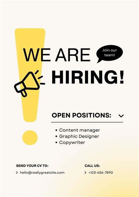 We Are Hiring Template In Word Format