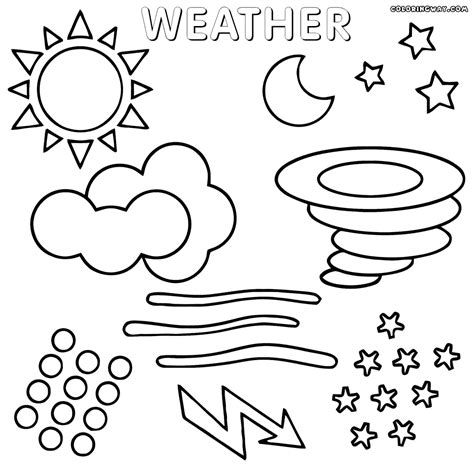 Weather Coloring Pages Printable