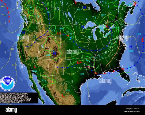 Weather Map For North America