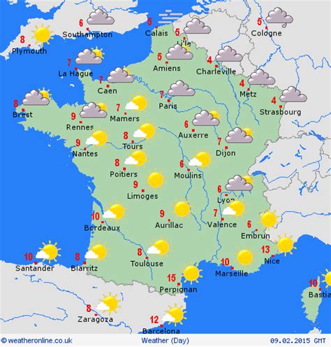 Weather Map In France