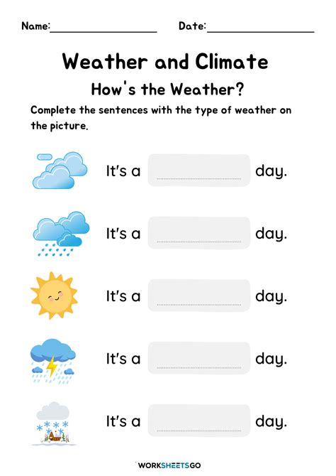 Weather Or Climate Worksheet