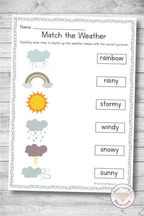 Weather Worksheet For Kindergarten