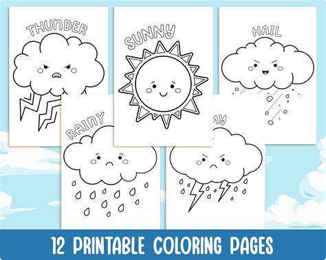 Weather Color Pages