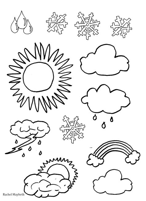 Weather Coloring Pages Printable