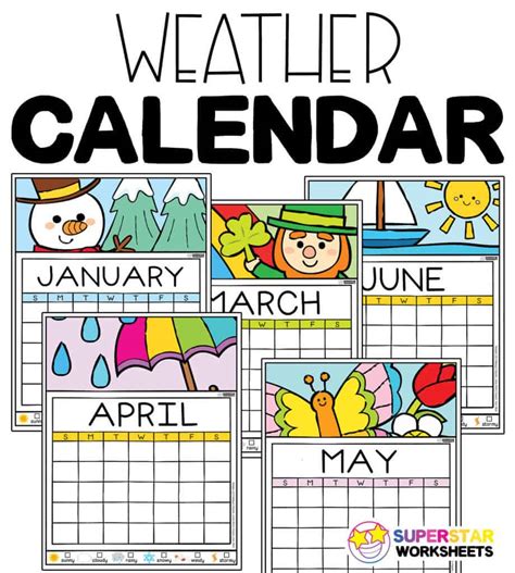 Weather Monthly Calendar