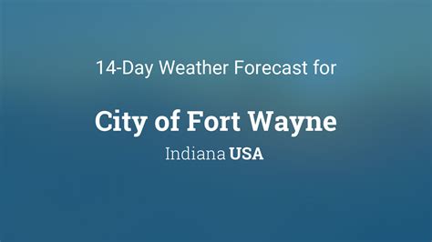 Discover the Enchanting Weather Delights of Fort Wayne, Indiana - A Haven for Nature Lovers!