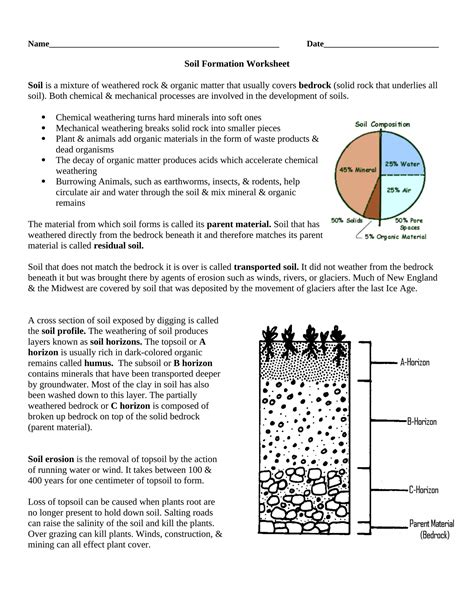 Weathering And Soil Formation Worksheet Answer Key — Villardigital