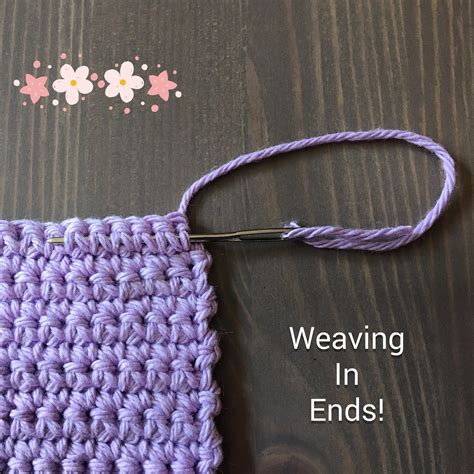 Weaving Crochet Ends
