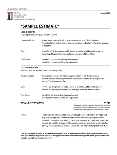 50+ Estimate Samples, Format & Examples 2022