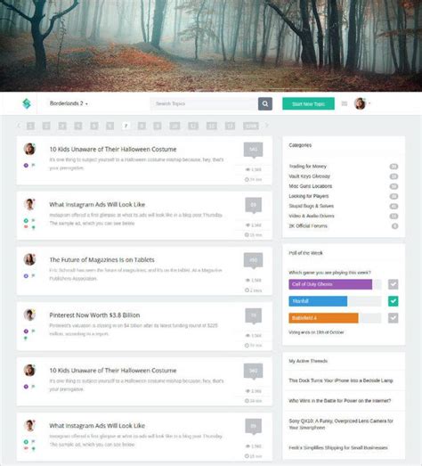 Web Forum Template Free