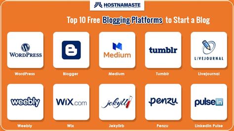 Web Hosting &amp; Blogging Platforms