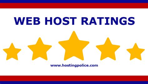 Web hosting rating