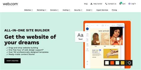 Web.com website builder features