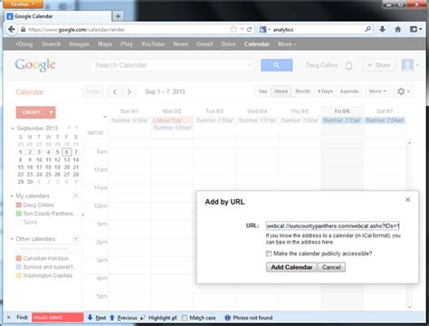 Webcal Google Calendar