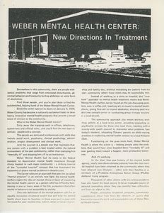 Weber Mental Health Building