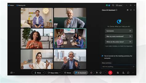 Webex Assistant for Meetings