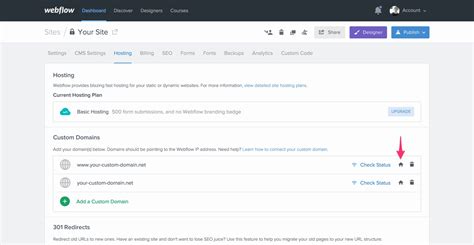 Webflow Custom Domain