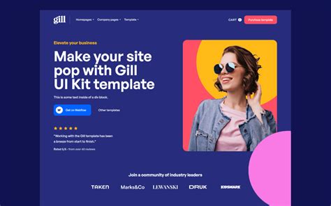 Webflow Landing Page Template