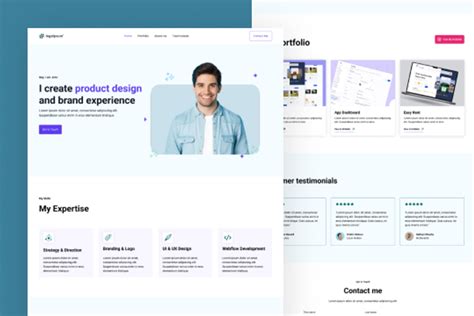 Webflow Portfolio Templates Free