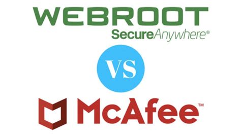 Webroot vs McAfee Comparisons