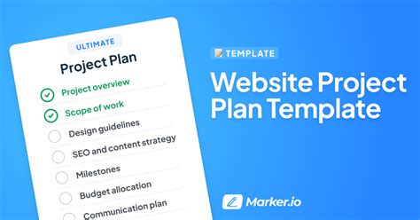 Website Project Plan Template Free