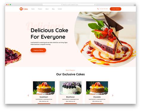 Website Template Cake