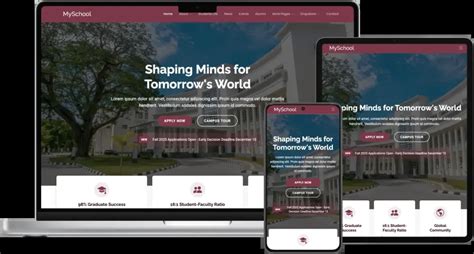 Website Template For Schools