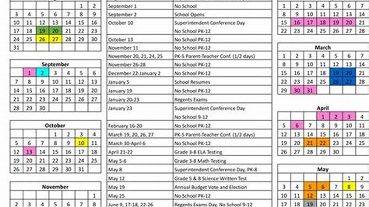 Webster Csd Calendar