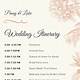 Wedding Ceremony Itinerary Template