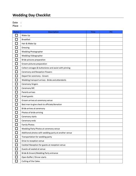 Wedding Planning Checklist Wedding planner checklist, Wedding