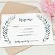 Wedding Invitations With Rsvp Template